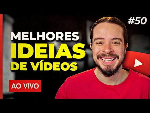 Como ter ideias de vídeos para crescer YouTube | Live aberta p/ perguntas #50