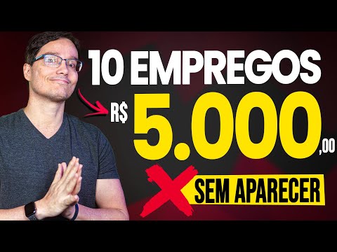 10 EMPREGOS PRA ATUAR NOS BASTIDORES DA INTERNET E GANHAR 5K MÊS!