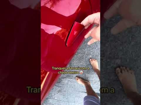 Daniel Penin trancou a Ferrari com a chave dentro #danielpenin