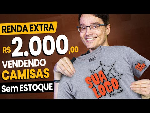2 MIL REAIS TODO MÊS VENDENDO CAMISETAS SEM ESTOQUE USANDO PRINT ON DEMAND! [Renda Extra]