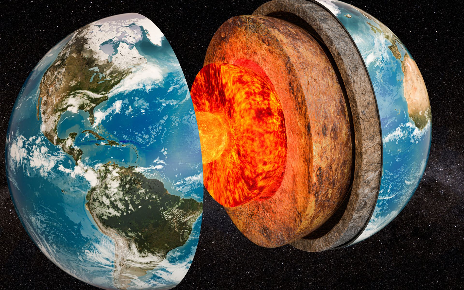 Conheça a importância das 3 principais camadas da Terra