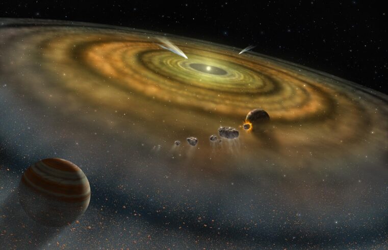 Telescópio Webb flagra colisão de asteroides em sistema estelar vizinho