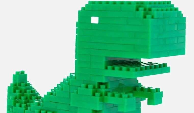 Google agora vende Chrome Dino montado em peças tipo LEGO; veja o preço