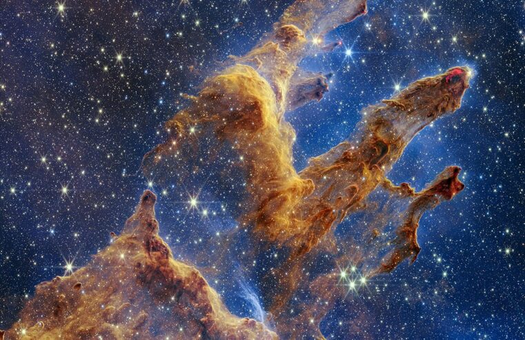 Pilares da Criação: uma viagem cósmica pelas lentes do Hubble e James Webb