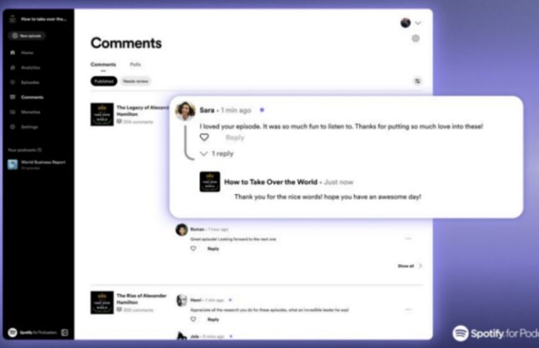 Spotify lança comentários em podcasts e novo app para criadores