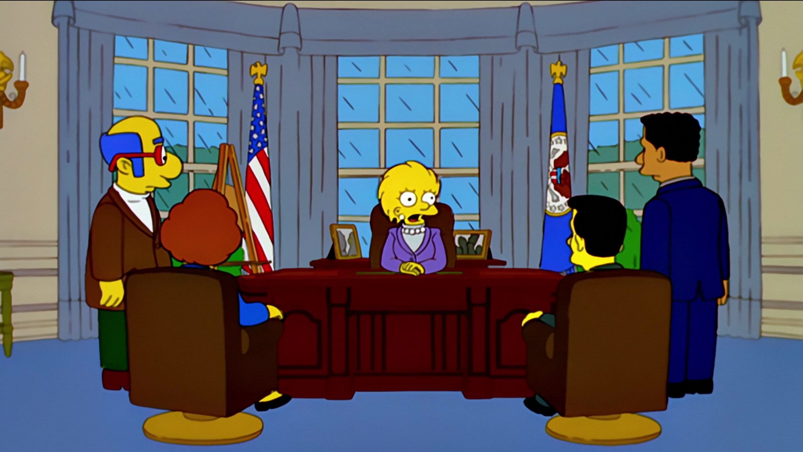 Os Simpsons previu Kamala Harris como presidente dos EUA? Entenda