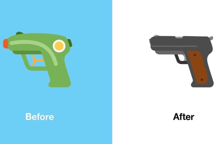 X (ex-Twitter) elimina pistola de água e volta a oferecer emoji de arma de fogo