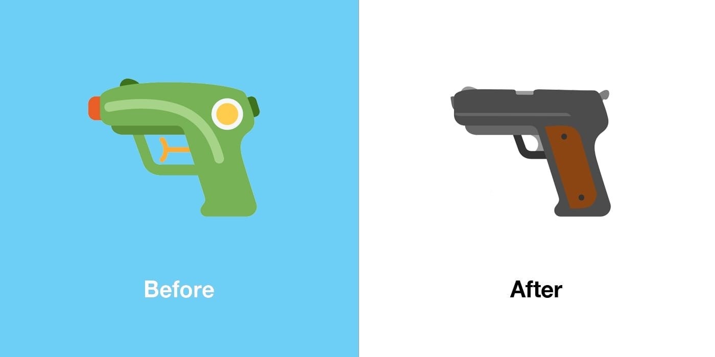 X (ex-Twitter) elimina pistola de água e volta a oferecer emoji de arma de fogo