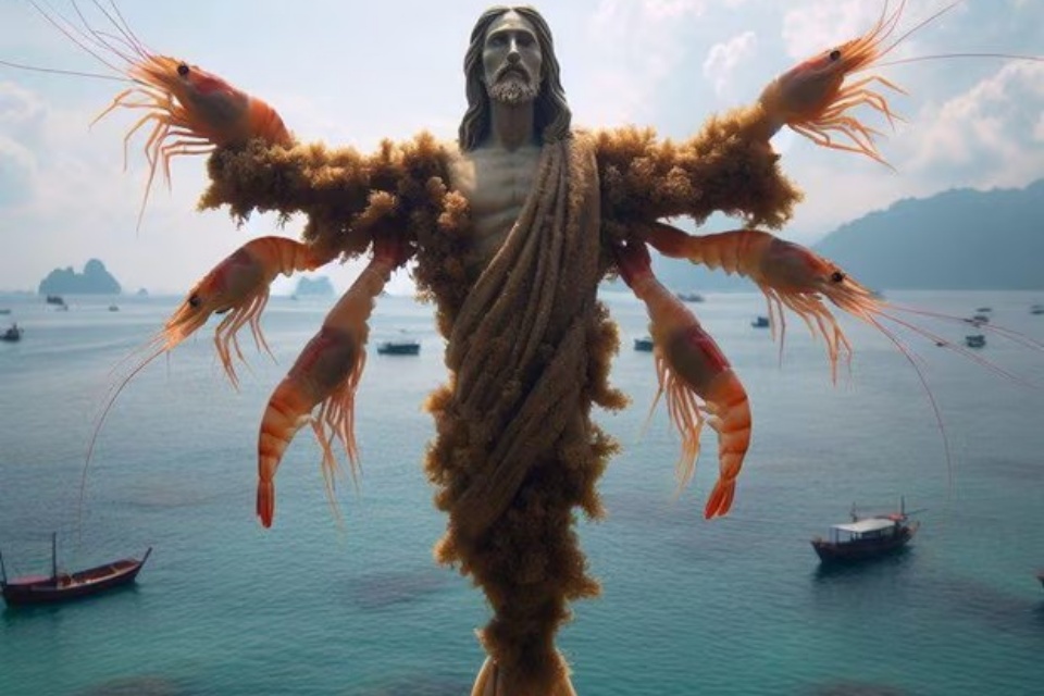 O que é slop? Entenda o conceito por trás de imagens como o ‘Jesus Camarão’