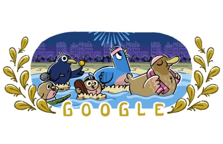 É hoje! Doodle do Google celebra abertura das Olimpíadas 2024 em Paris