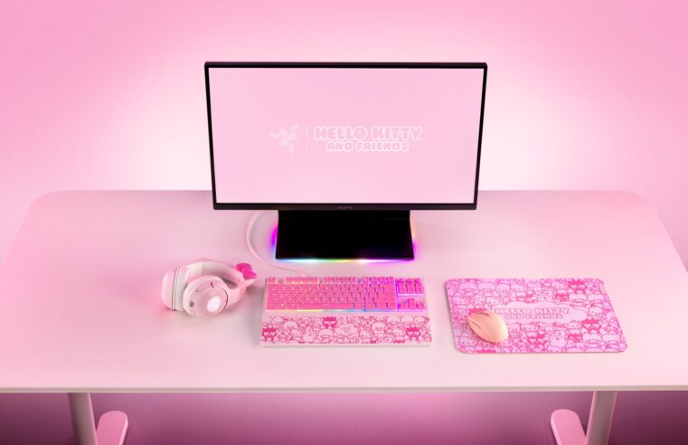 Razer lança linha da Hello Kitty com headset e cadeira rosa! Veja produtos