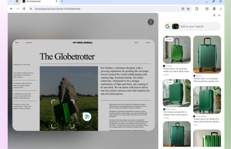 Google Lens chega ao Chrome para PC junto de novas ferramentas de IA