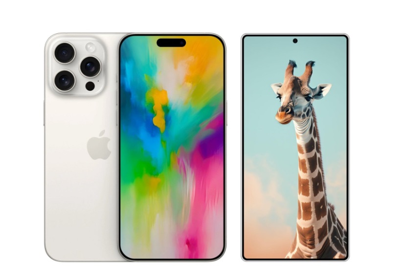 Galaxy S25 Ultra vaza em imagem comparado com o iPhone 16 Pro Max