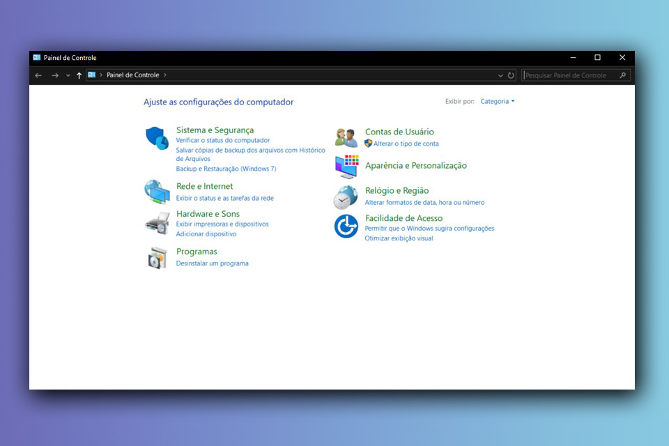 Voltou atrás: Microsoft pode não acabar com o Painel de Controle