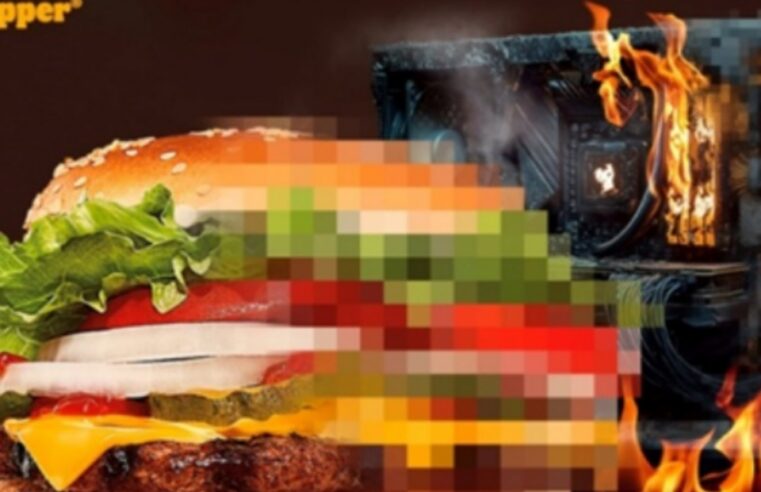 Burger King vai dar Whooper grátis para quem tiver peças queimadas de PC