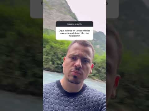 Oque adianta ter tantos milhões na conta se dinheiro não trás felicidade? #danielpenin