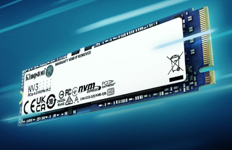Kingston lança novo SSD NV3 PCIe 4.0 NVMe de alto desempenho
