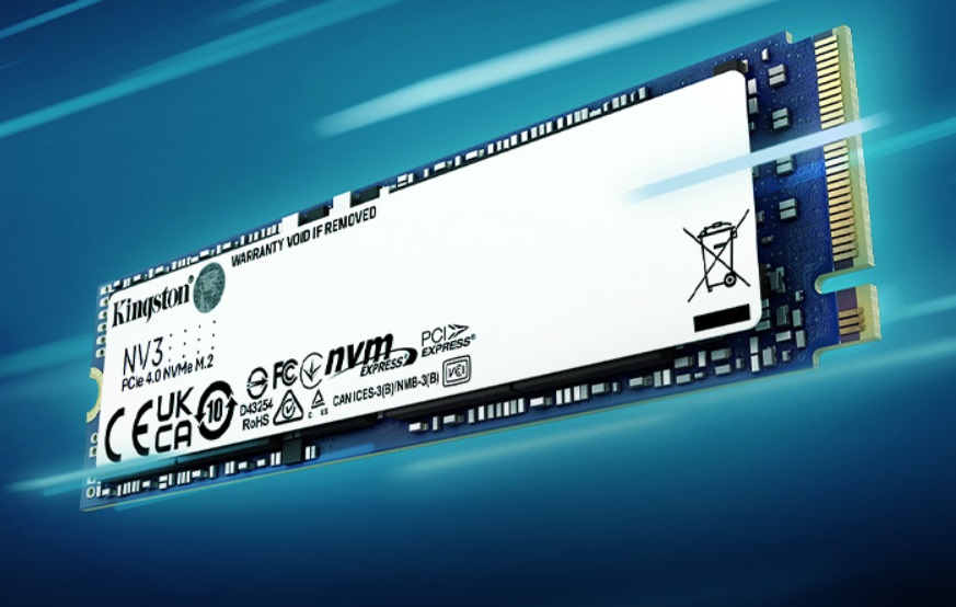 Kingston lança novo SSD NV3 PCIe 4.0 NVMe de alto desempenho