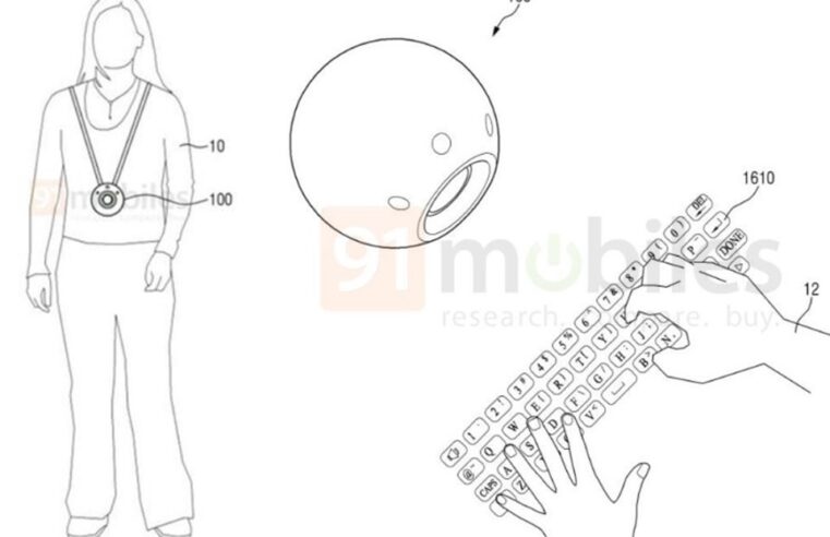 Patente de projetor vestível da Samsung imita teclado e celular