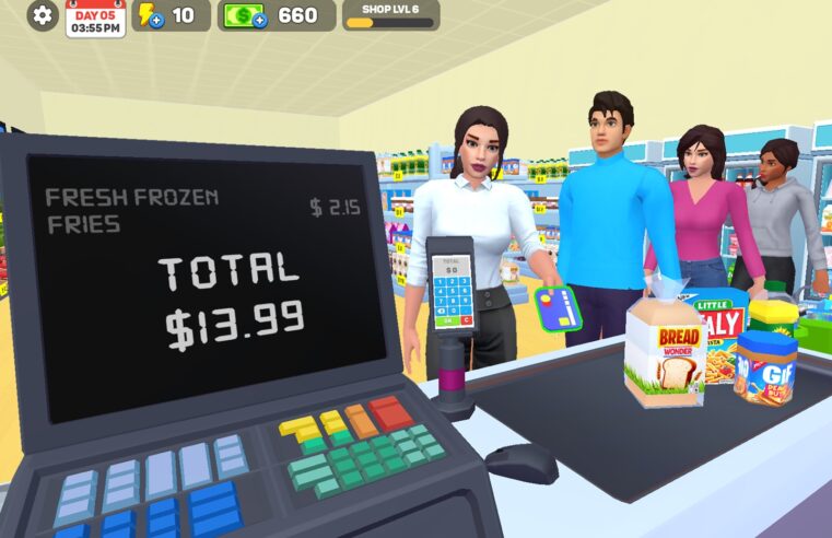 Quer ser dono de um supermercado? Este simulador grátis e leve de celular é para você