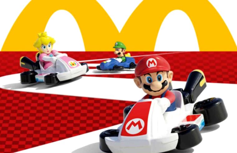Mario e amigos chegam ao McLanche Feliz com brinquedos de Mario Kart 8