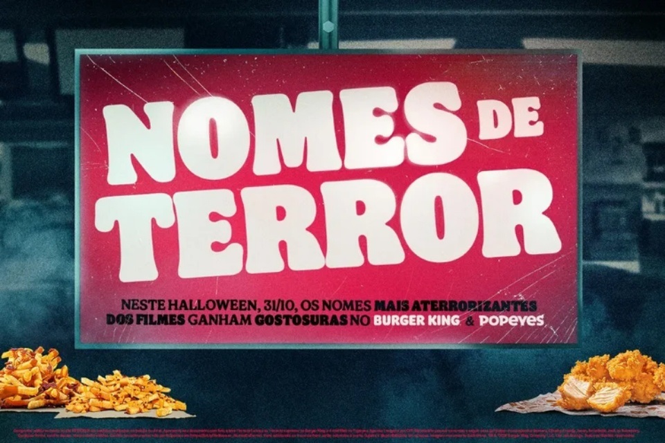 Burger King e Popeyes darão comida de graça para quem tem ‘nomes de terror’; veja como ganhar
