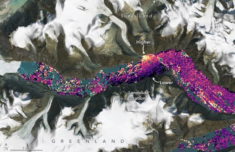 Satélite detectou tsunami na Groenlândia que ‘tremeu’ a Terra por 9 dias