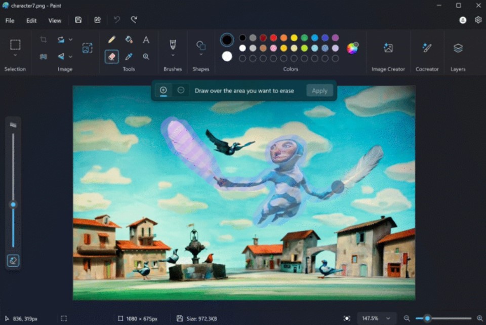 Até tu, Brutus? Paint e Bloco de Notas ganham recursos de IA no Windows 11