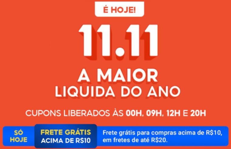 11.11 da Shopee traz Smart TVs, celulares, fones de ouvido, air fryers e mais com até 70% OFF e cupons; confira