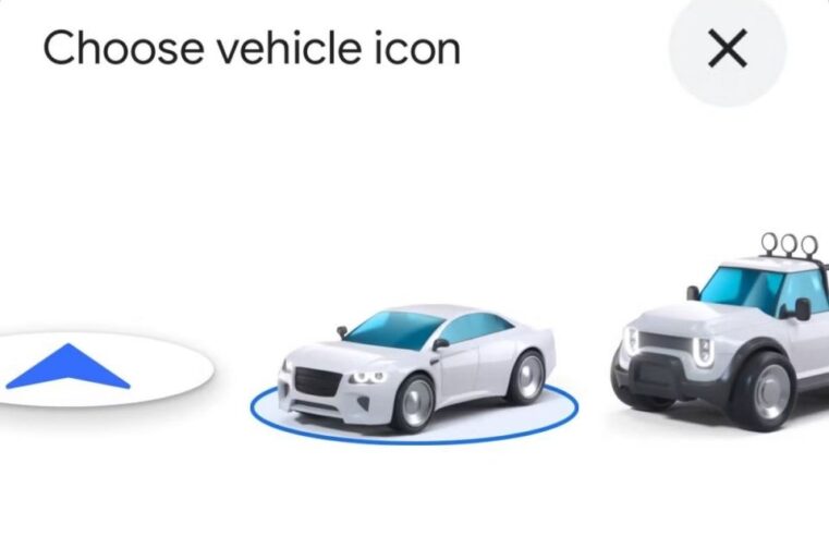 Google Maps testa novas opções para personalizar seu ícone de carro virtual