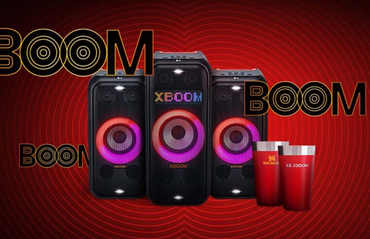 Oferta LG: compre uma caixa de som XBOOM e ganhe um copo Stanley exclusivo