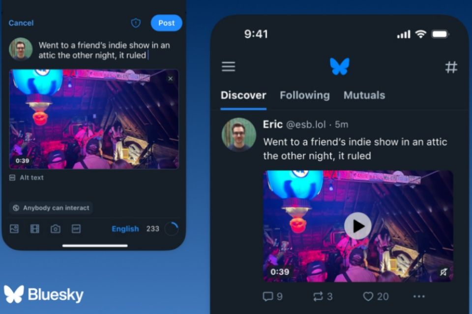 Bluesky chega a 15 milhões de usuários e lidera downloads na App Store