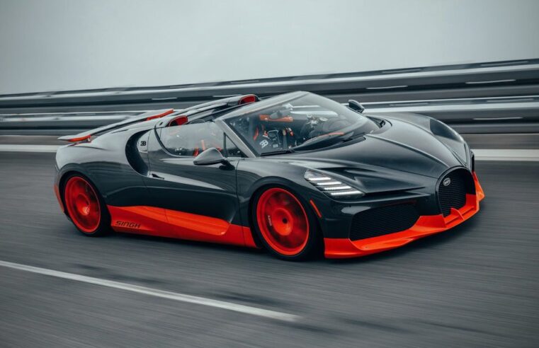 Bugatti quebra recorde de velocidade sem teto com o W16 Mistral; 453km/h!