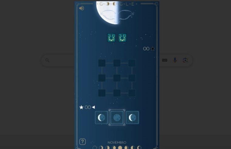 Google celebra última meia-lua de novembro com doodle e jogo de cartas; confira