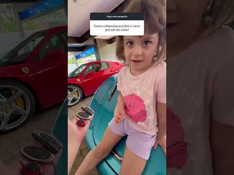 Como a manuela escolhe os carros pra sair de casa? #danielpenin