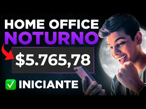 COMO GANHAR 5 SALÁRIOS EM CASA A NOITE COM HOME OFFICE NOTURNO – R$150/Dia (Dinheiro online)