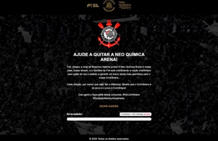Vaquinha do Corinthians: mais de 200 sites falsos já foram derrubados