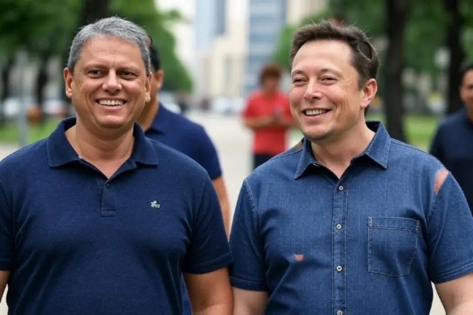 Governador de SP posta foto com Elon Musk gerada por IA; veja