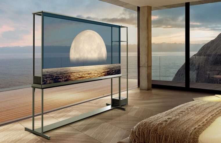 LG começa a vender 1ª TV OLED 4K transparente sem fio do mundo por um valor astronômico