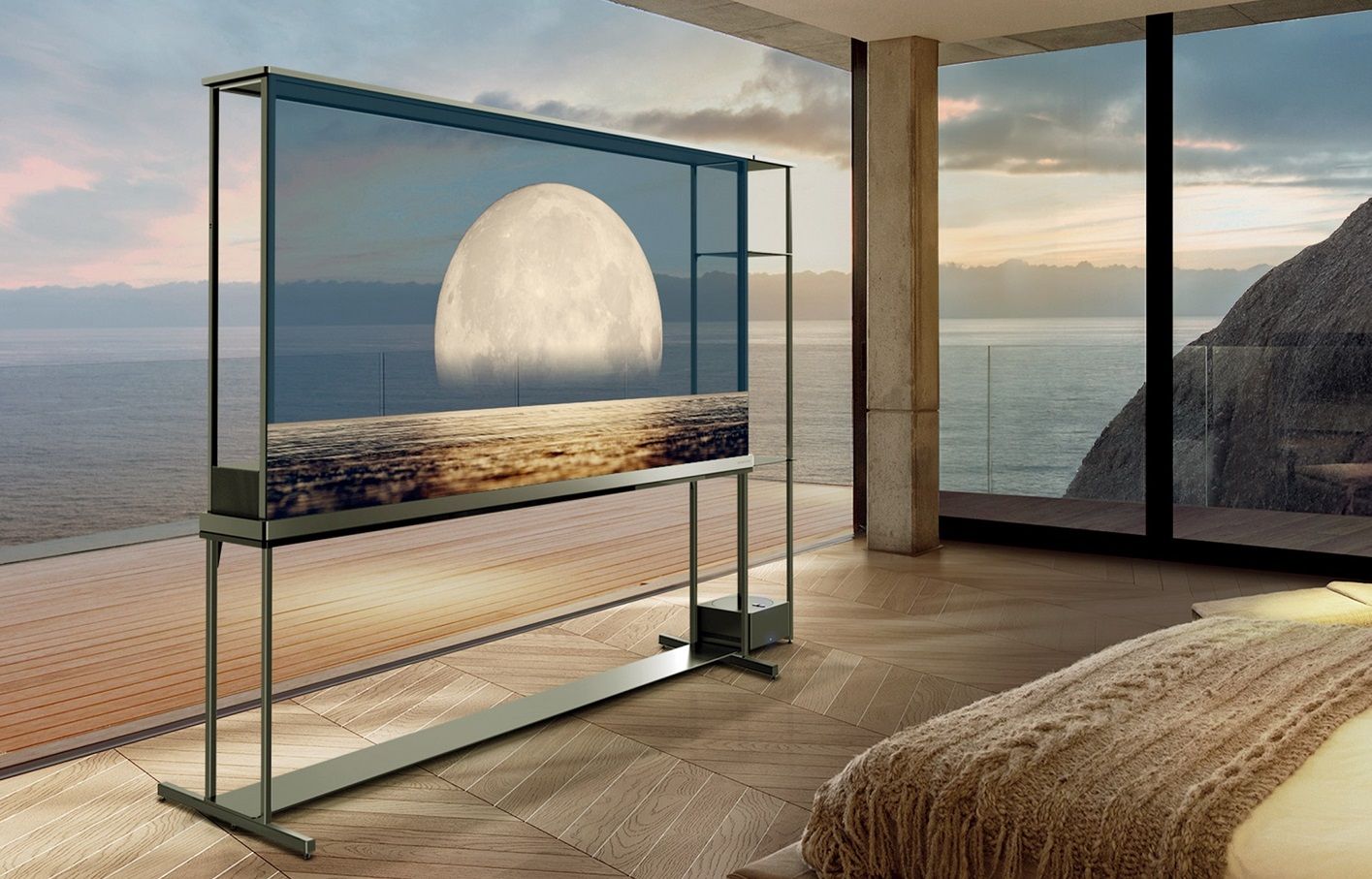 LG começa a vender 1ª TV OLED 4K transparente sem fio do mundo por um valor astronômico