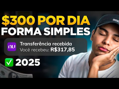 AS 6 FORMAS MAIS SIMPLES E RÁPIDAS DE GANHAR DINHEIRO ONLINE EM 2025 (R$300/DIA)