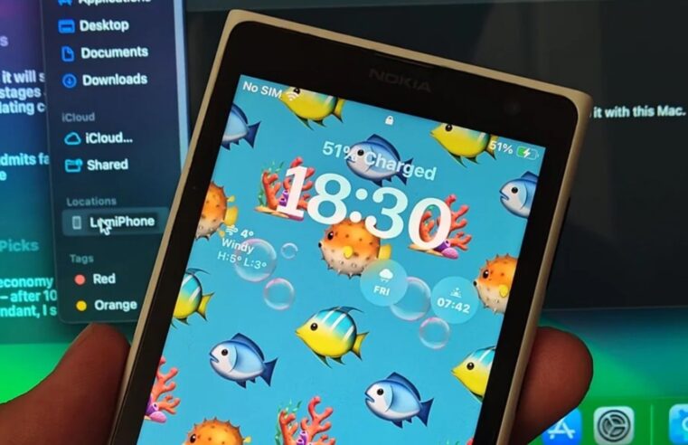 Fã faz ‘transplante’ e roda um iPhone SE dentro do clássico Nokia Lumia 1020