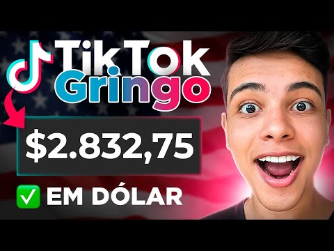 COMO RECEBER EM DÓLAR COM O TIKTOK GRINGO SEM APARECER | $98/Dia (Ganhar dinheiro online 2025)