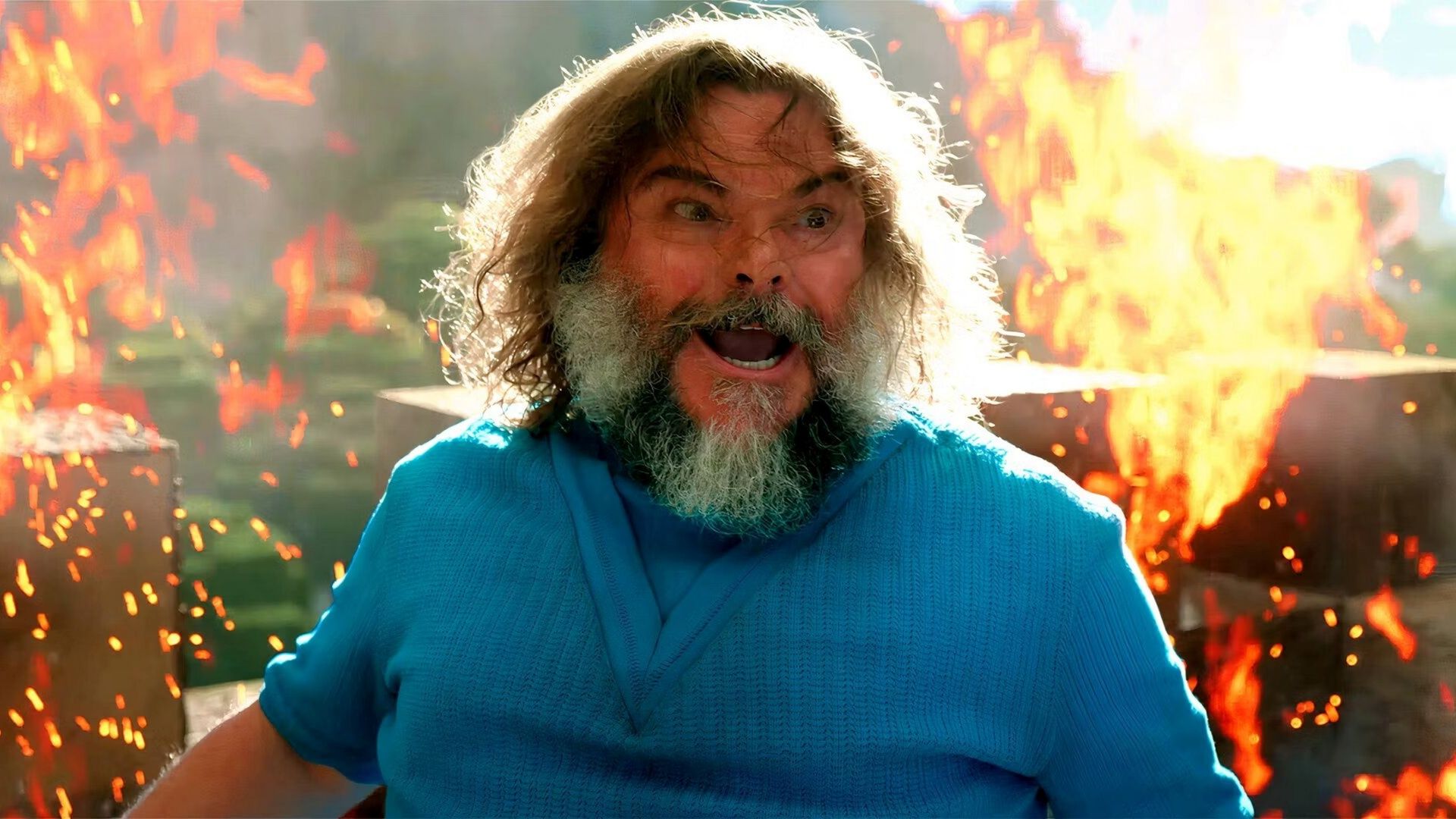 “Sem jogar pipoca”: Jack Black pede a fãs em surpresa durante sessão de Um Filme Minecraft