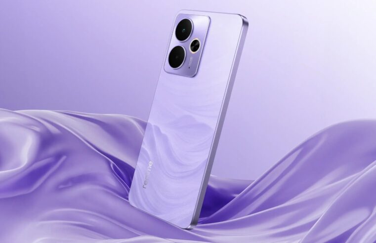 Realme 14T chega ao Brasil com bateria de 6.000 mAh e proteção IP69