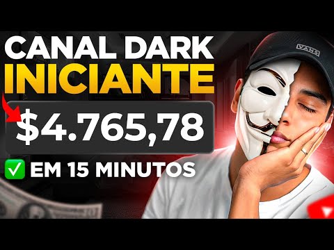 COMO CRIAR UM CANAL DARK COM IA E GANHAR $100 POR DIA NO YOUTUBE – Passo a Passo (Dinheiro online)