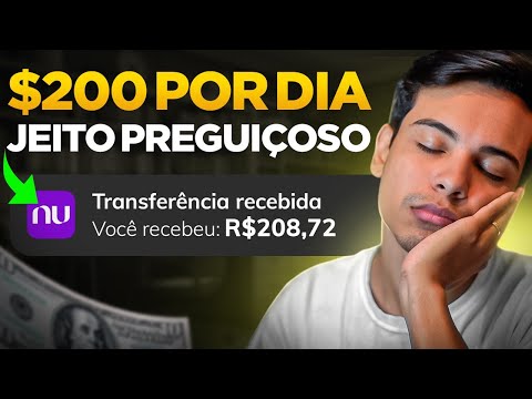 O JEITO MAIS PREGUIÇOSO DE GANHAR DINHEIRO SENDO INICIANTE NA INTERNET – $200/Dia (Dinheiro online)