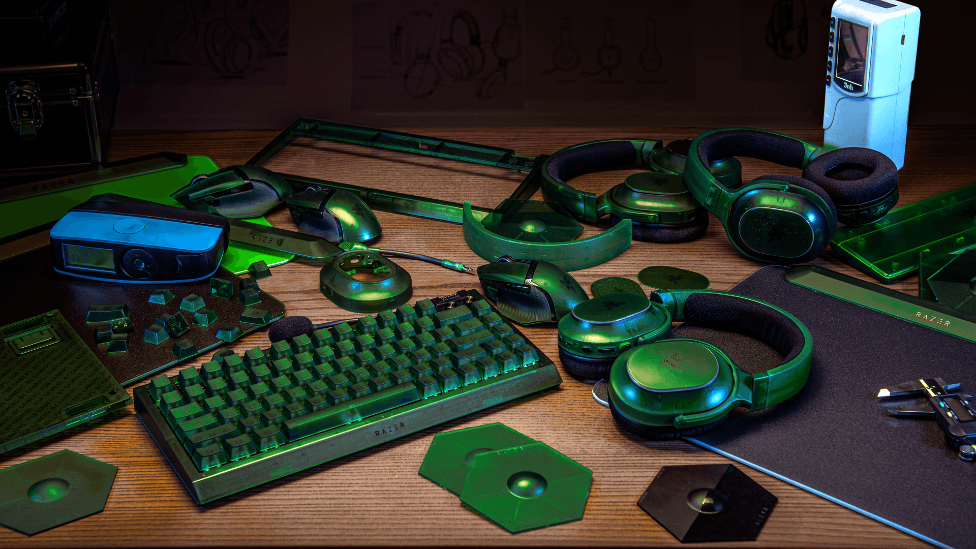 Razer mostra coleção de periféricos translúcidos com preço alto