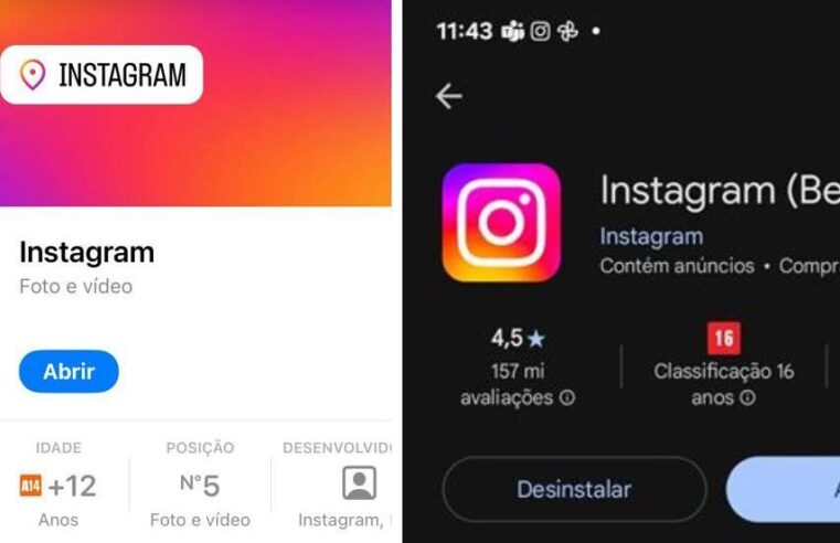 Instagram passa a ser não recomendado para menores de 16 anos no Brasil