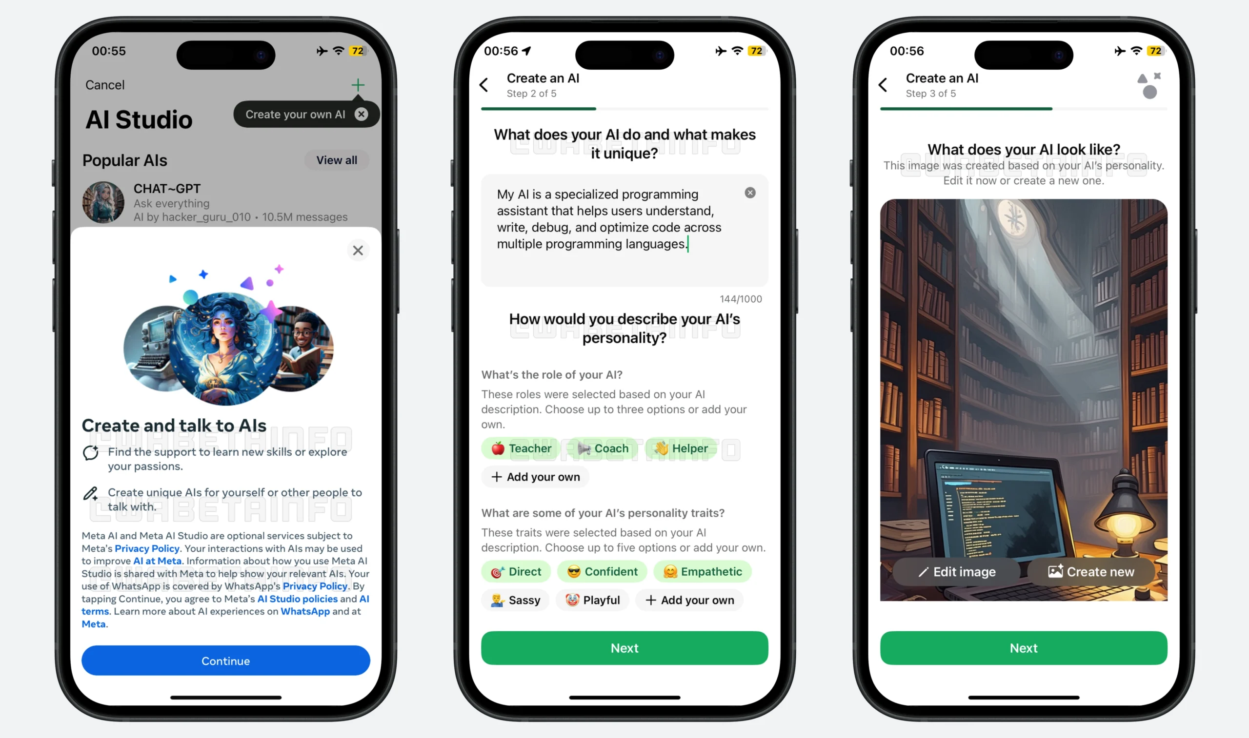 WhatsApp vai deixar você criar seus próprios chatbots de IA com o Meta AI Studio